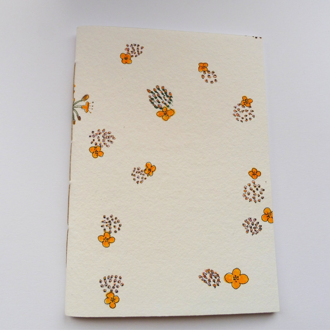 Couverture en papier fait à la main, illustration originale d'Isabelle Villa