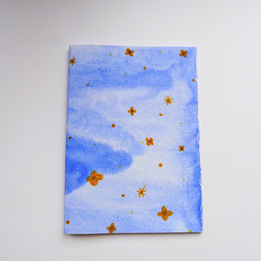 Couverture en papier fait main illustration originale d'Isabelle Villa