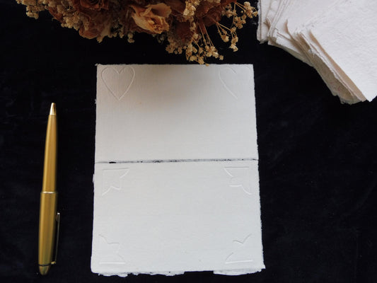 Planche d'une carte je t'aime et mon mantra