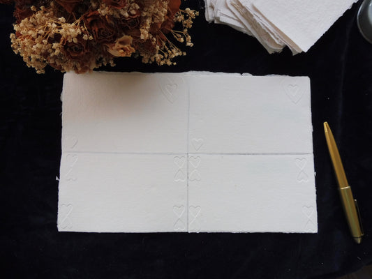 Planche de 4 . 2 nous 2 et 2 ma prière en blanc