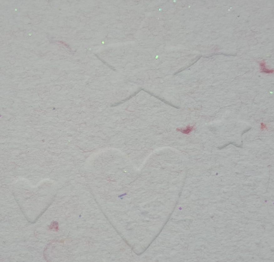 Détails de la carte gaufrée bon annif!