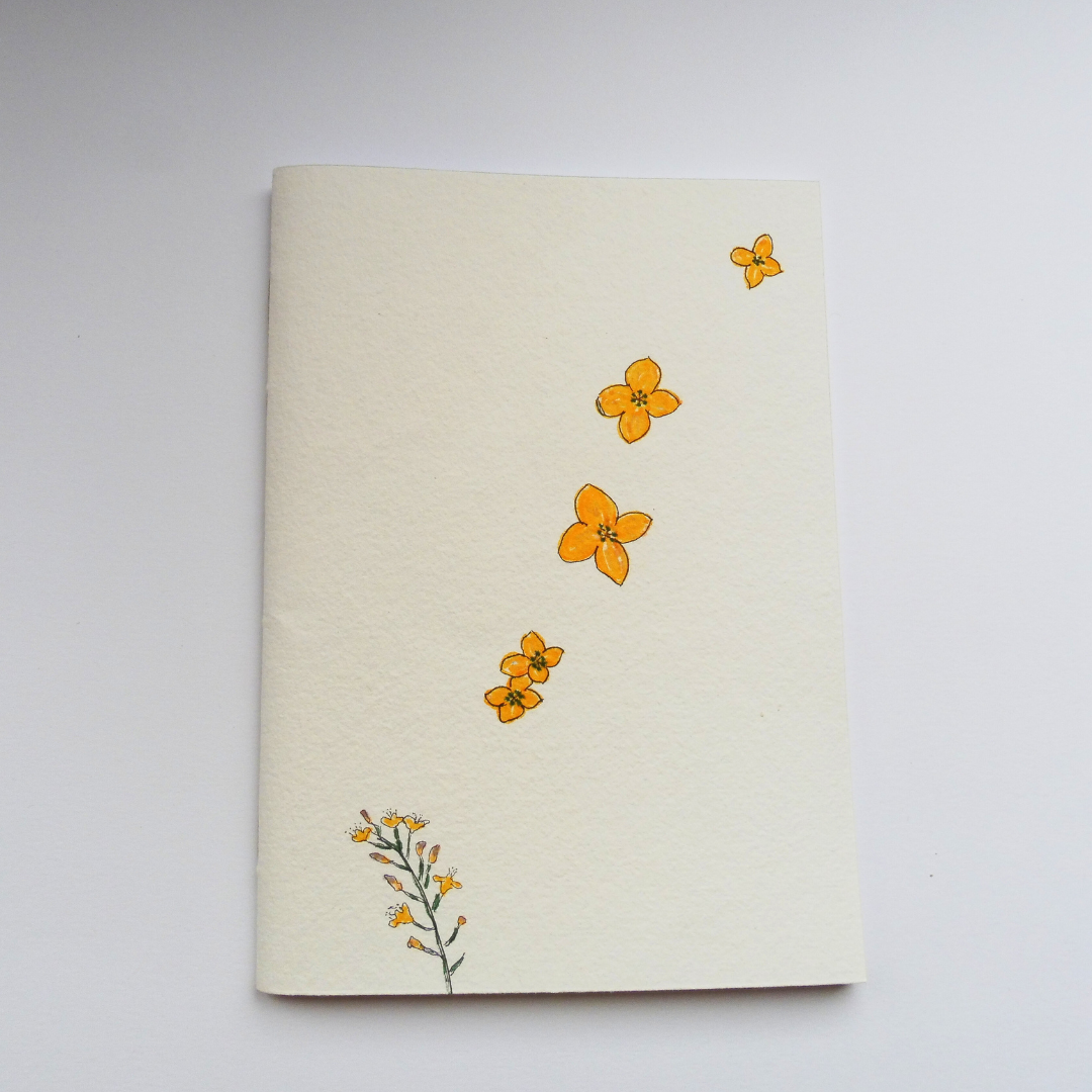 Fleurs de brocoli couverture en papier fait main
