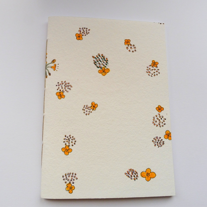 Couverture en papier fait à la main, illustration originale d'Isabelle Villa
