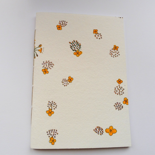 Couverture en papier fait à la main, illustration originale d'Isabelle Villa