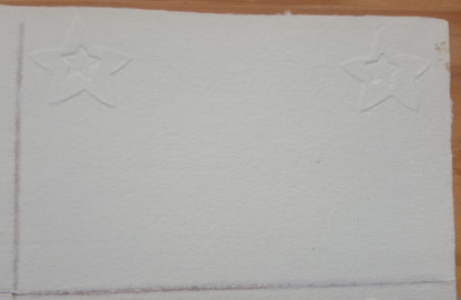 Papier vergé gaufré etolie