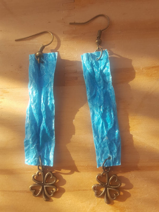 boucle d'oreille trefle