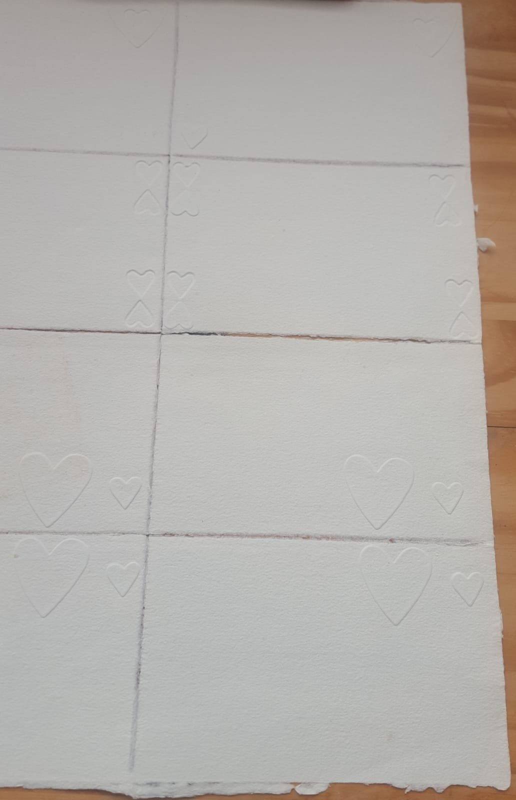 8 cartes sur papier vergé