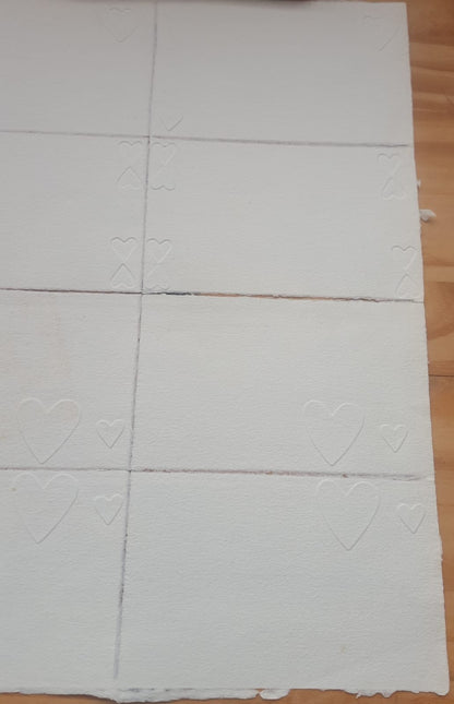 8 cartes sur papier vergé